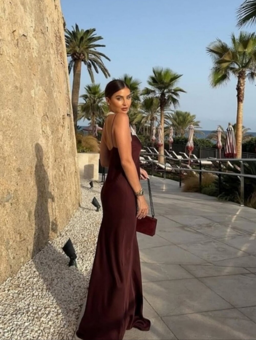 Zara satin lace slip maxi long dress size M - Picture 3 of 14